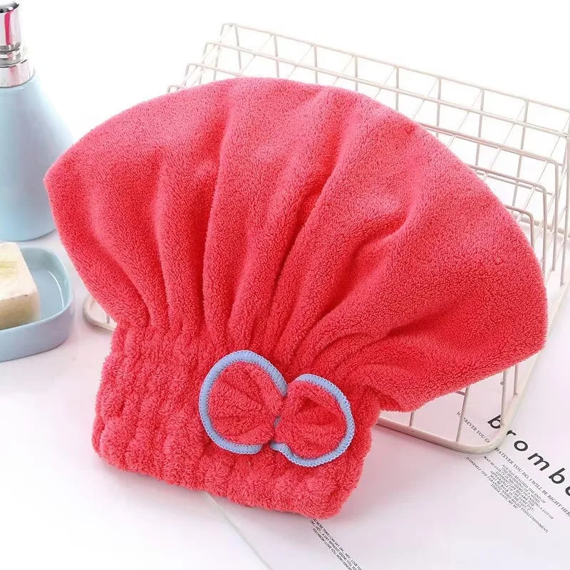 Hurtigtørkende hårhette for kvinner – dusjhette i mikrofiber. Perfekt for spa- og baderomstilbehør, praktisk badeutstyr