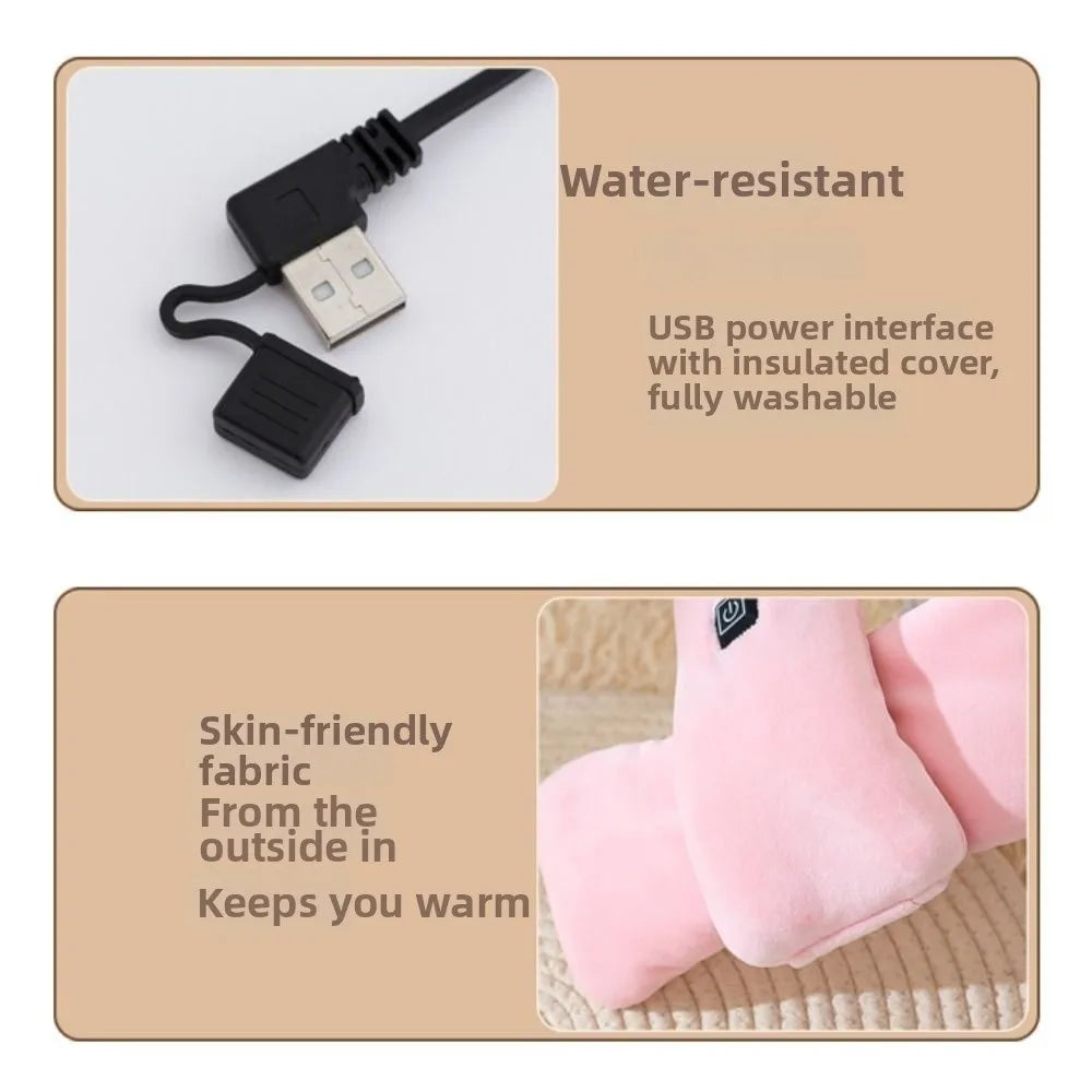 Cold-Proof Electric Heating Scarf 3 Temperature Adjustable Warm Thermal Neck Warmer Men Women Winter Outdoor Neck Wrap Warmer