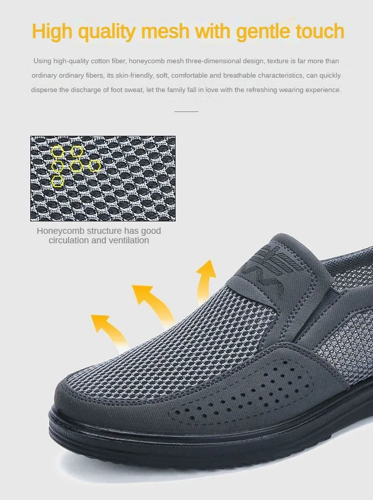 Zapatillas casuales de verano 2025 para hombre, de malla transpirable con suela gruesa, asequibles y con envío gratis