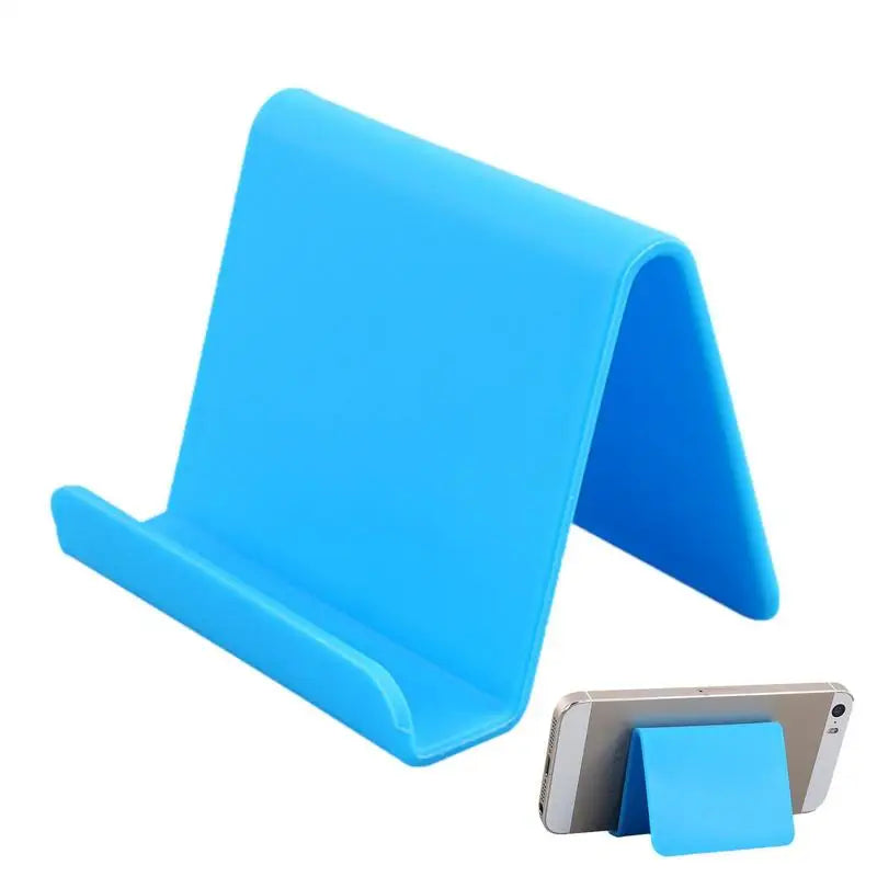 Lazy Bracket Mobile Phone Holder Table Desktop Stand Plastic Desk Mount Candy Color Mini Portable Holder Bracket for phone
